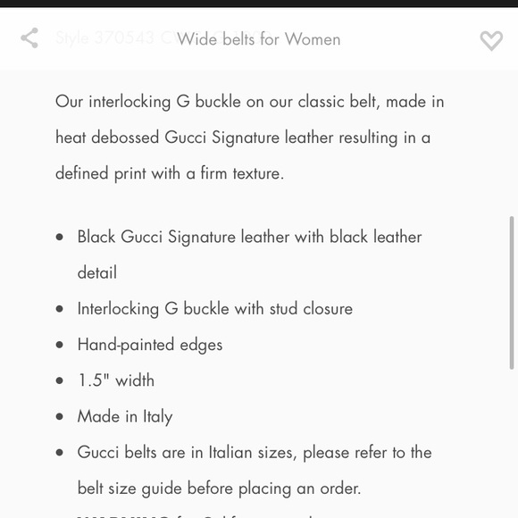 ❤️SOLD❤️Authentic Black And Gold Gucci Belt - Picture 12 of 16